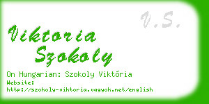 viktoria szokoly business card